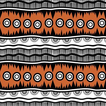 Navajo Pattern Aztec Abstract 7 van Gisela - Art for you