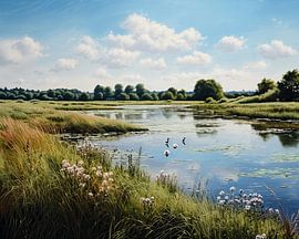 Landscape | Landscape by ARTEO Paintings