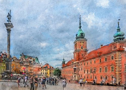 Warschau aquarel kunst #warsaw