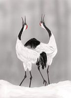 Balts van de Japanse kraanvogels