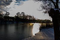 Sunrise with snow
