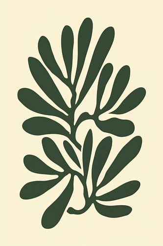 Abstraction botanique en vert