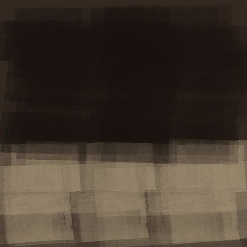 Marron et blanc. Peinture abstraite colorée inspirée de Mark Rothko