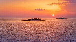 Zonsondergang aan de Adriatische Zee van Sabine Schemken