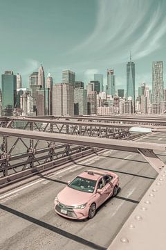 Urbane Impression von der Brooklyn Bridge | urbaner Vintage-Stil