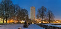 Snowy Tilburg with Westpoint by Anton de Zeeuw thumbnail