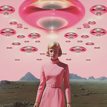 Een vrouw met kosmische elementen van Samantha Hearn