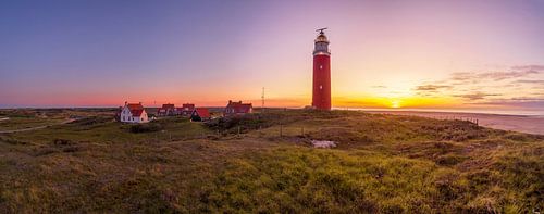 Vuurtoren Eierland Texel - zonsondergang