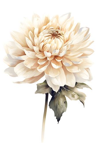 peinture à l'aquarelle d'une fleur jaune