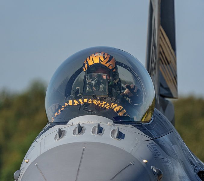 Pilote du F-16 X-Tiger de la Force aérienne belge. par Jaap van den Berg