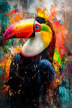 Kleurrijke toekan van Poster Art Shop