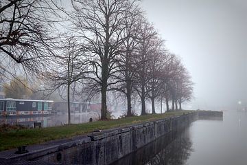 Merweder Kanal im Nebel