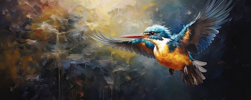 Bird Kingfisher by Eye catching paintings