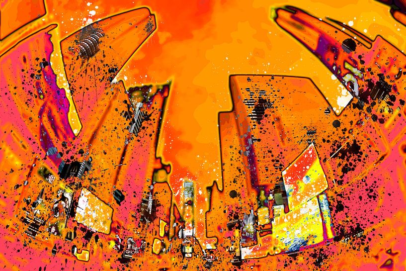 Digital-Art NYC Times Square II par Melanie Viola