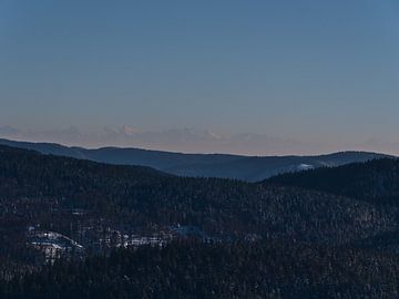 Le sud de la Forêt-Noire et les Alpes en hiver sur Timon Schneider