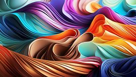 Plastic met kleuren