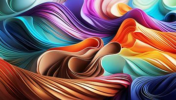 Plastic met kleuren van Mustafa Kurnaz