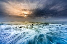 Texel pier beach paal 15 Long Exposure Sunset sur Richard Heerschap Fotografie