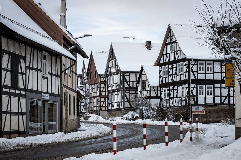 Herleshausen in de winter van Roland Brack