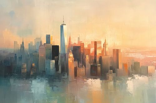 Manhattan in Golden Gloss