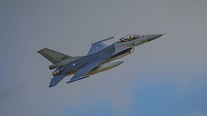 Fini-Pilot auf der General Dynamics F-16 Fighting Falcon. von Jaap van den Berg