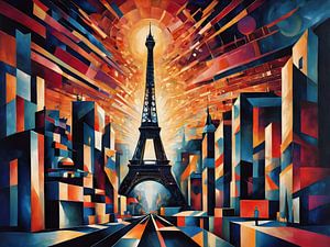 Tour Eiffel en lumière dynamique