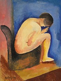 Moïse Kisling - Seated female nude (1916) by Peter Balan