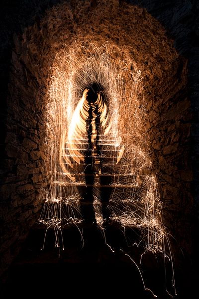 spetterende trap tunnel van Steven Langewouters