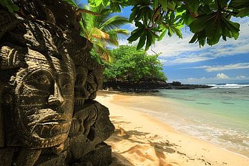 Verborgen Sculpturen aan een Tropisch Strand van Art & Soul Creations
