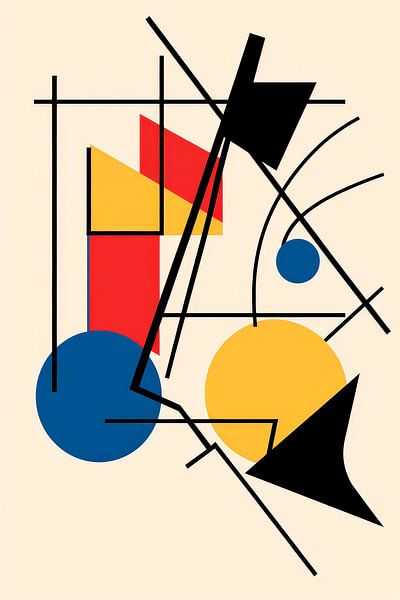 Abstracte geometrische compositie van Poster Art Shop