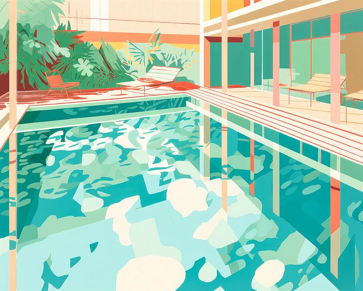 Wegdromen naar de zomer van Vlindertuin-Art