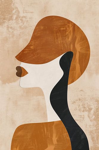 Eleganz in abstrakten Formen und erdigen Tönen