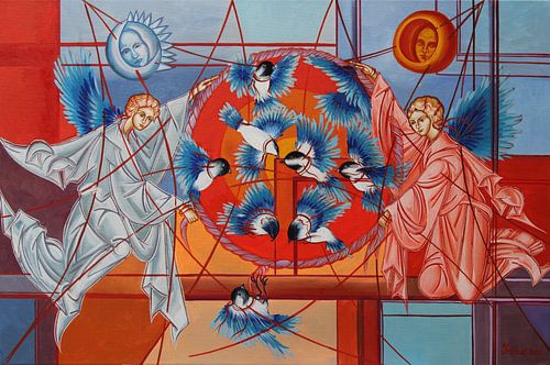 Disappointed Chickadees by Irina Corduban