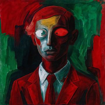 Lebhaftes expressionistisches Porträt