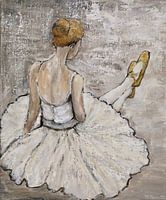 Nadenkende ballerina
