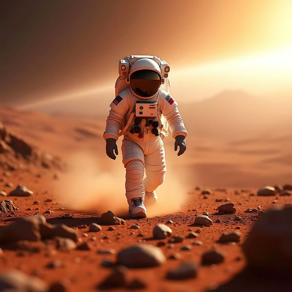 First human on Mars by Photufo