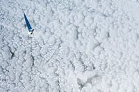 Ice sailing in Lelystad, Netherlands