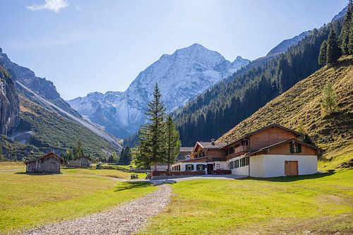 Verschneiter Berg Habicht