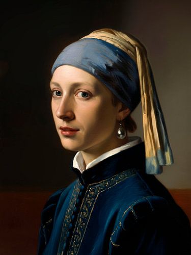 De l'art avec un clin d'œil : le frère de la Jeune Fille à la perle, avec l'autre perle
