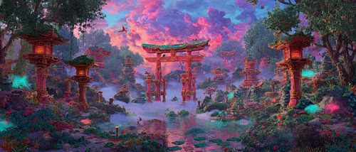 schilderachtige Japanse kunst