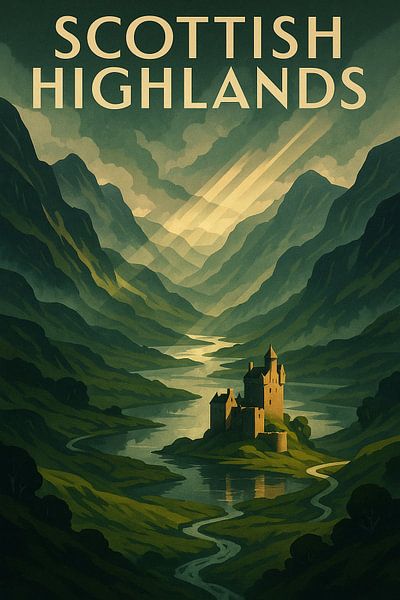 Highlands d'Écosse - Majesté de l'art déco par Travel Shop