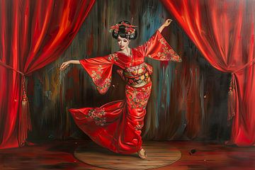 japanse Geisha dans van Egon Zitter