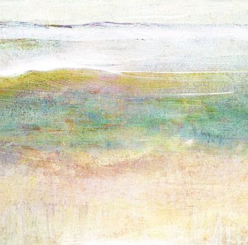 Mist en bergen van Claudia Gründler