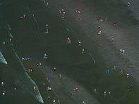 Bathers in the North Sea near Zandvoort
