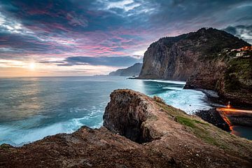 Zonsopkomst bij Miradouro do Guindaste | Madeira | Landschap van Daan Duvillier | Dsquared Photography