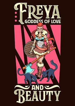 Freya - Noordse godin van liefde en schoonheid van Pixelbull Design