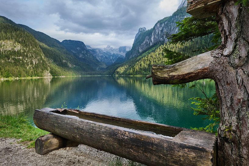 Gosausee in Oberösterreich, Oostenrijk van Melissa Peltenburg