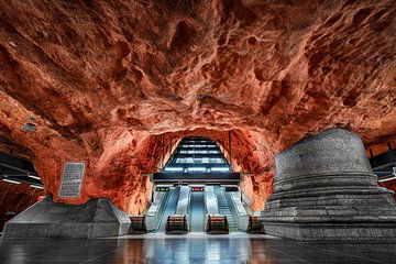 Metro station in Stockholm by Michael Abid