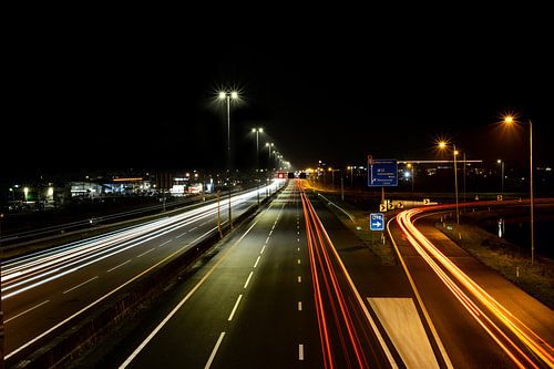 Highway at night