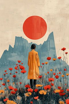 Harmonie in Orange, Rot und Blau von Studio BB